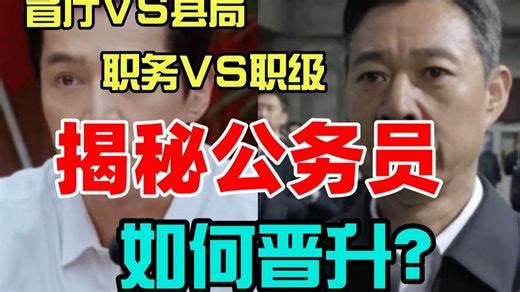 公务员晋升懵圈？职务VS职级、省厅VS县局差别多大？带你揭秘！遴选|向上遴选|遴选备考|公务员|公务员面试|体制内|遴选面试|体制晋升