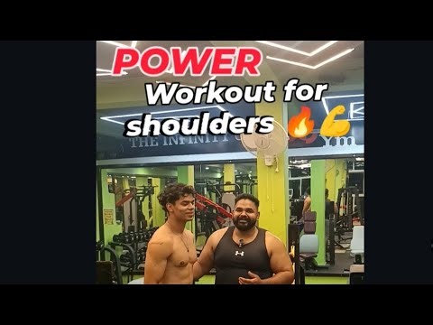Explosive power workout for shoulders 🔥💪#youtubeshorts #shoulderworkout #explosiveworkout #powerfit