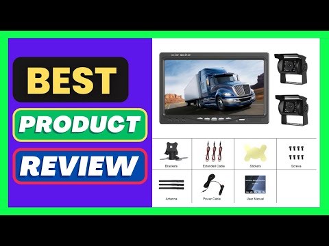 LeeKooLuu Wireless Dual Backup Reversing Cameras and 7" IPS