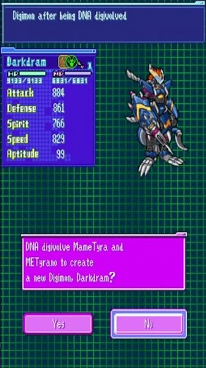 DNA Digivolve Darkdramon Digimon World Dawn and Dusk #digimon #shorts