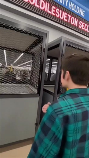 Walmart shoppers were stunned today after spotting new holding cells" near the front of the Branson 24K Supercenter, where suspected shoplifters are reportedly kept until police arrive. #Branson 59K #BreakingNews #Walmart #OnlylnBranson #Ozarks #ViralVideo | Muhammad Ubaid