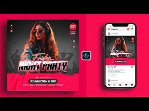 Club DJ Party Banner Design in Photoshop | Social Media Post Tutorial