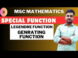|Genrating Function in Special function| Syllabus Introduction | For MSc Maths | by Krishna Singh✍️
