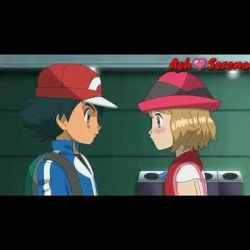 Pokemon Ash ❤️ Serena kiss