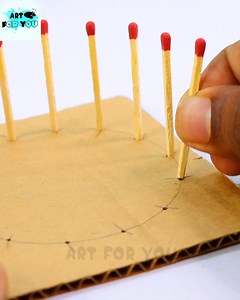 28K views · 444 reactions | Check out this video.....Amazing Match Sticks Art !! | Art For You Creations | Facebook