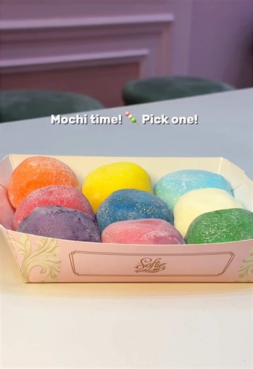 Come visit Softie Pink Cafe and choose your perfect mochi flavor! Treat yourself today 💕 #SoftiePinkCafe #PickYourOwnMochi #MochiLovers #SweetTreats #DessertTime #TreatYourself #pov #ramadan #trendingvideo