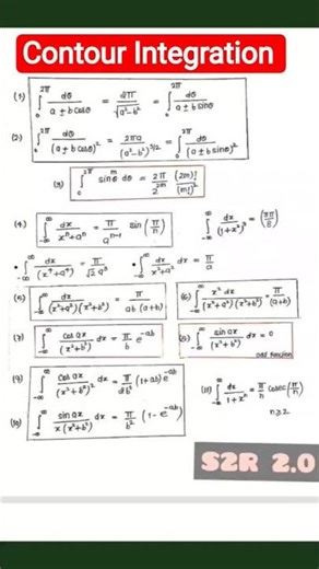 Contour Integration Results #gate JEST|GATE|#physics NET|TIFR
