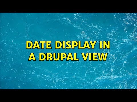 Date display in a drupal view
