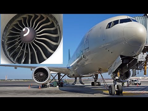 GE90-115B INCREDIBLE SOUND!! Alitalia 777-300ER [EI-WLA] + walkaround