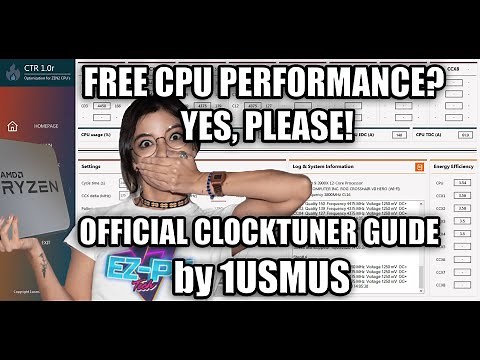 HOW TO MAKE AMD RYZEN CPU FASTER? EASY! WITH CLOCK TUNER FOR RYZEN -AUTO OVERCLOCKING TOOL by 1USMUS