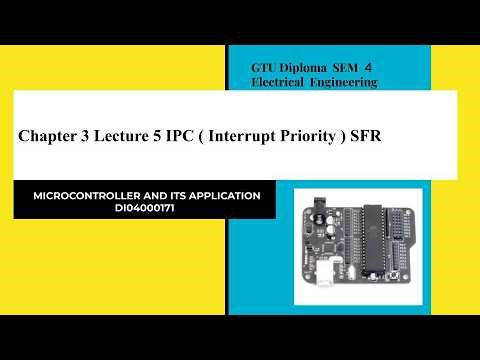 Chapter 3 Lecture 5 IP (Interrupt Priority) SFR