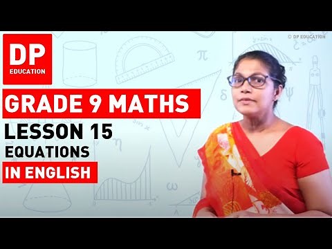 Lesson 15. Equations | Maths Session for Grade 09