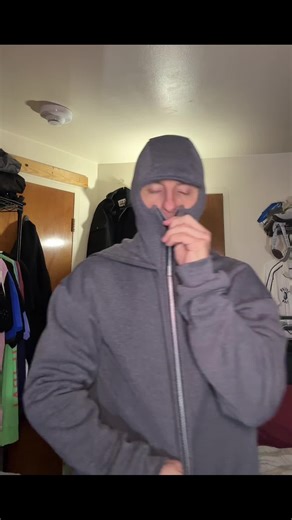 Unisex zip-up hoodie with a double hood design 🔥 Zip the inner hood all the way up for full face coverage (ski-mask style for warmth), then layer the outer hood over it for an extra bold, streetwear look. Cozy, functional, and seriously unique 😮‍💨🖤 #winterwear #unisexfashion #zipuphoodie #winterstyle #wintermusthaves