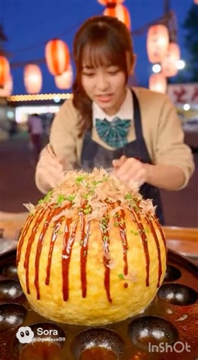 AI女子高生が巨大たこ焼きを作る！