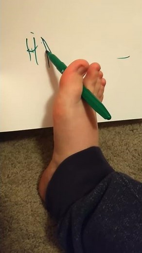Write with your foot challenge!