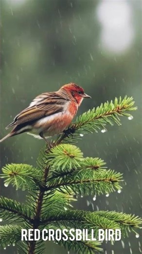 Red crossbill bird #birds #beautifulanimals #nature #beautifulbirds