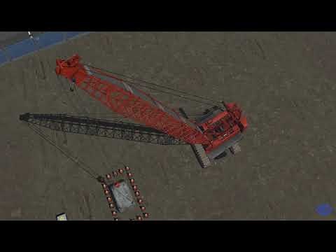 Boom Deflection and Load Swing | Crawler Crane Simulator | CM Labs Simulations