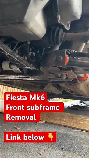 Fiesta Mk6 Subframe Removal #fordfiesta #subframe #ford #diymechanic #ryobi #automobile #cars