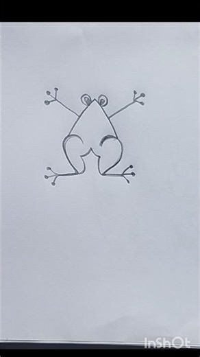 Easy frog drawing from 22 #drawing #art #shorts 🐸