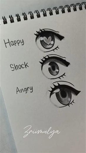 How to draw Expression eyes tutorial #drawing #howtodraw #art #tutorial #shorts