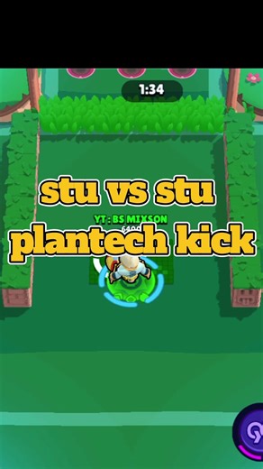 When Both Stus Are Pro 😮‍🔥| Plantech Kick Showdown⚽🤔#brawlstars #viralgameplay #viral #brawl #shorts