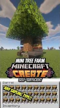 MINI TREE FARM - Minecraft Create #createmod #minecraft