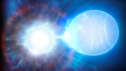 Collision of two suns will produce explosion 10 times brighter than the Moon