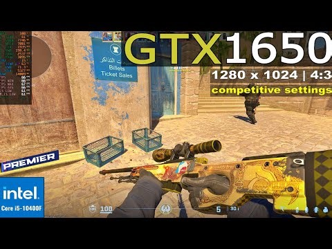 Counter-Strike 2 | GTX 1650 4GB + i5-10400F | 1280 x 1024 | 4:3