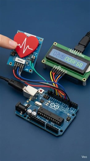 Heart Rate Sensor based project #arduino #arduinoproject