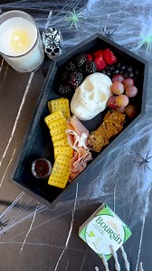 WARNING☠️: This Boursin cheese skull may frighten some of your guests. Please let them know it is just cheese. 🤪 Instructions: Fill silicone skull mold with 1 ½ pucks of any flavor of Boursin cheese. Place in freezer for at least one hour to hold shape. Remove from mold and allow cheese to soften before serving. | Boursin Cheese