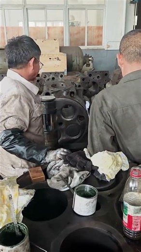 Lapping the Valves of a Massive Marine Diesel Engine