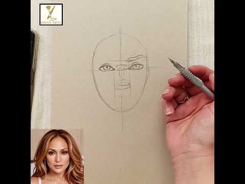 She Looks So Real! 😱 Realistic Jennifer Lopez Charcoal Portrait Tutorial