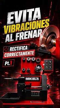 Professional technique for using the brake lathe #mechanic #tutorial