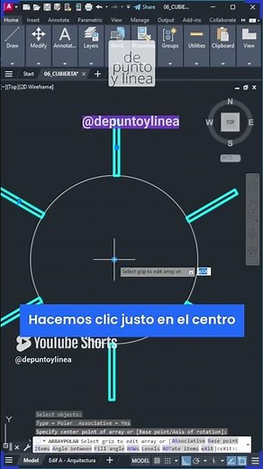 🚀 How to copy objects around a circle in CAD | AutoCAD Tips