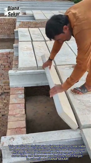 Smart Concrete Slab Installation Technique | Faster and More Efficient Construction