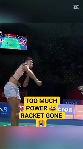 That Smash Had Too Much Power 😂🏸 Racket Flew Away #badminton #funnyshorts