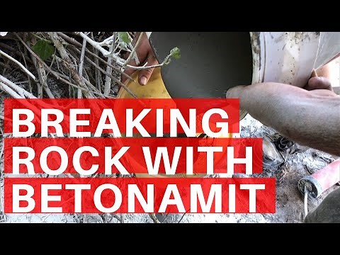 Breaking Rock with Betonamit - Non Explosive Demolition
