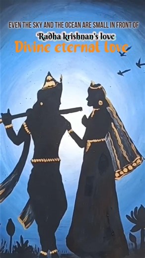 Radha Krishna’s Eternal Love: easy drawing 🪈#shorts #reels #trending #song #art #radhakrishna