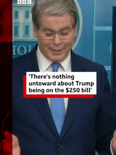 US President Donald Trump's administration is preparing to print a new $250 bill that could feature a portrait of him, if lawmakers allow the move. #US #DonaldTrump #MoneyTok #Washington #BBCNews