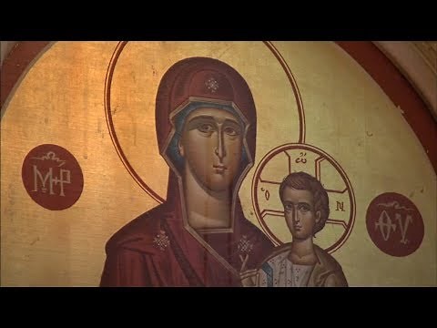 Holy Trinity Greek Orthodox Church crying Virgin Mary icon attracts crowds