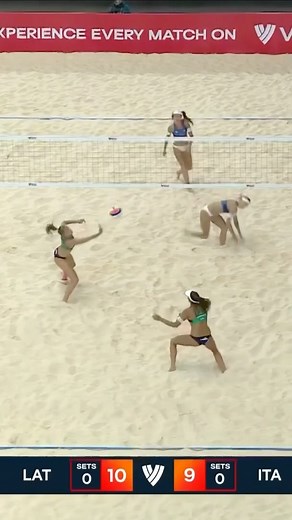 GOTTARDI 🇮🇹 WITH THE SAVES 😳. ☀️ #BeachProTour #BeachVolleyball | Beach Volleyball World