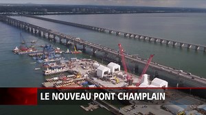 L'émission Le 15-18 nous transporte cet après-midi dans les coulisses de la construction du nouveau pont Champlain, à Montréal. Voyez des images exclusives des travaux, filmées à l'aide d'un drone. | Radio-Canada Information