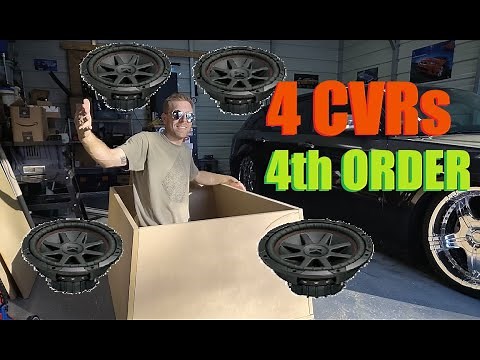 Building 4th Order Box 4 KICKER CVR 12s in a Chevy Tahoe Full Stereo System Bass Upgrade