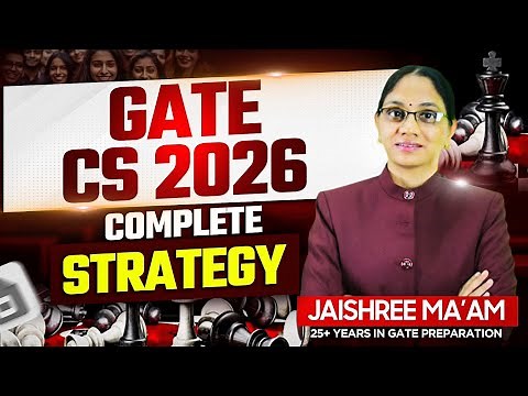 Gate 2026 Study Plan | Gate CSE Preparation | Gate 2026 Roadmap | Gate One Year Strategy 🔥