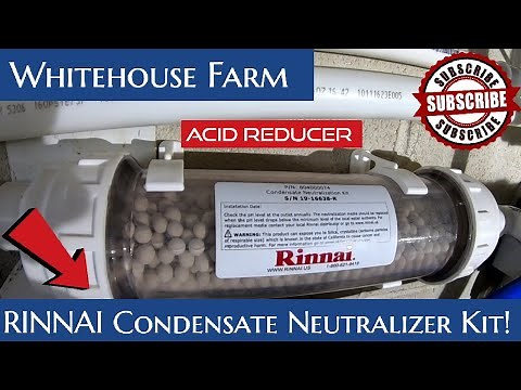 Rinnai On Demand Water Heater Condensate Neutralizer Kit Install DIY!