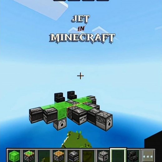 #how to build a jet in #Minecraft ✈️💥
