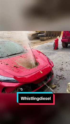 Ferrari Durability Test: Power Washing the Red One