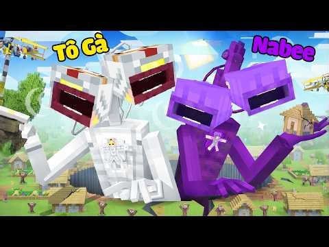 Tô Gà Và Nabee Bị Biến Thành Cặp Đôi Siren Head Trong Minecraft!