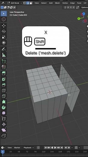 Blender Tip #30 | Dissolve Edges & Faces Instead of Delete