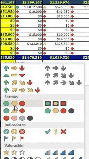 ⚡ HOW TO PUT ICONS / emoticons 🔴 ✅ 🔵 IN EXCEL #short conditional formatting